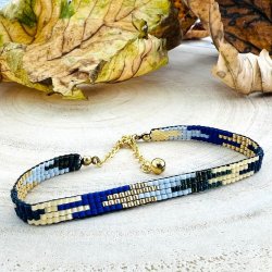 Woven No.9 - Bl/Gylden