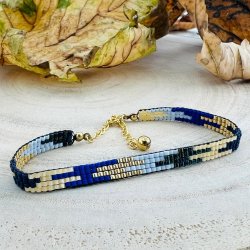 Woven No.9 - Bl/Gylden