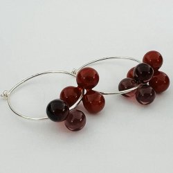 Clover Mix Hoop - Ametyst/Scarlet