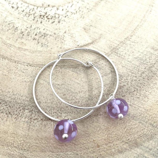 Globe Hoop - Lilac Dot
