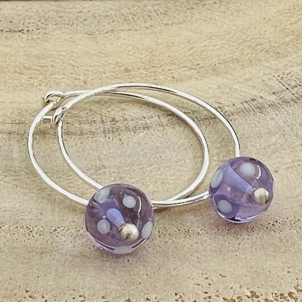 Globe Hoop - Popping Lavender Dot